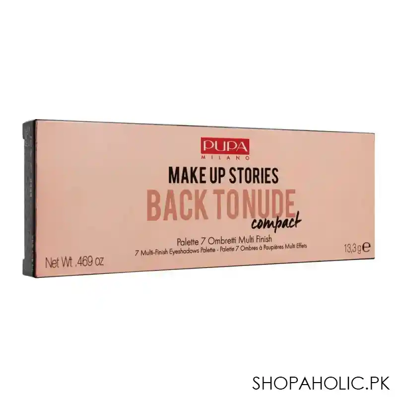 pupa milano make up stories back to nude compact eyeshadow palette, 7 shades, 001 image3