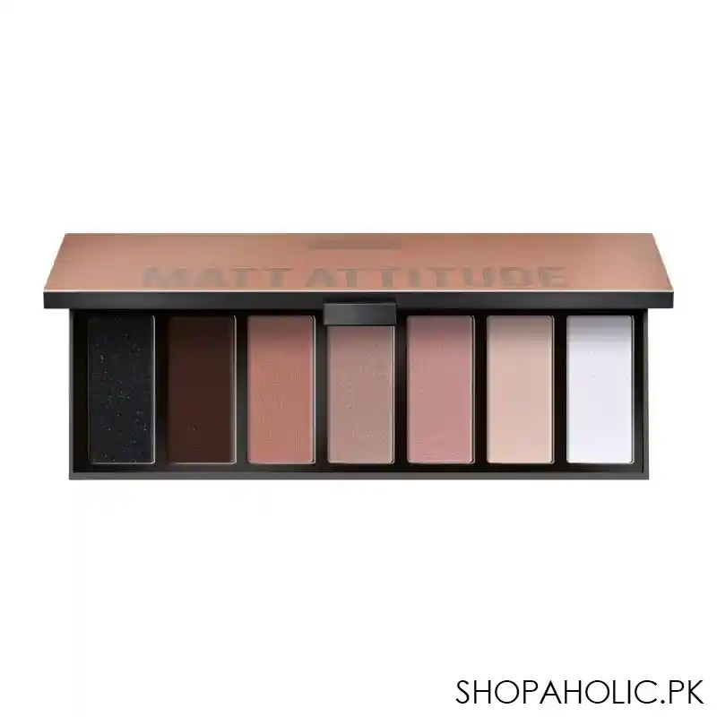 pupa milano make up stories matt attitude compact eyeshadow palette, 7 shades, 003 main image
