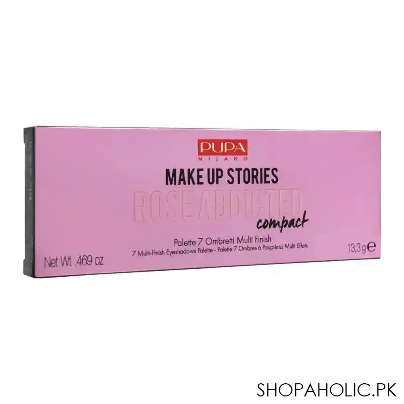 pupa milano make up stories rose addicted compact eyeshadow palette, 7 shades, 004 image3
