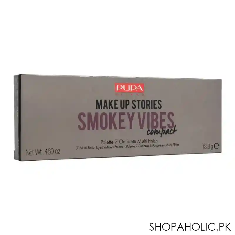 pupa milano make up stories smokey vibes compact eyeshadow palette, 7 shades, 002 image3