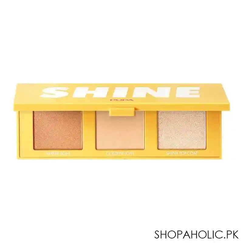 PUPA Shine Bright All-in-One Palette – 4 Lidschatten & 2 Highlighter Für Strahlende Looks