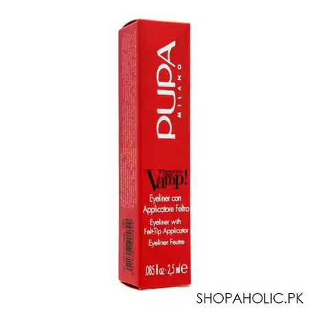 pupa milano vamp definition eyeliner with felt tip applicator, 100 image2