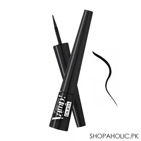 pupa milano vamp definition eyeliner with felt tip applicator, 100 main image