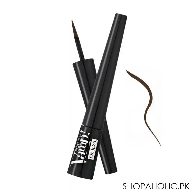 pupa milano vamp definition eyeliner with felt tip applicator, 200 main image