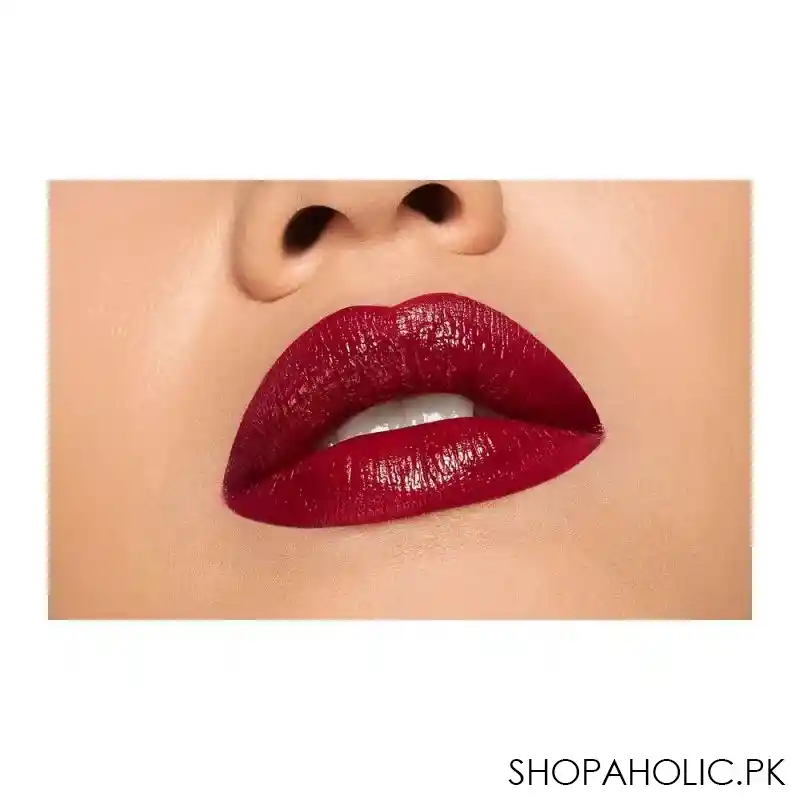 pupa milano vamp extreme colour lipstick with plumping treatment, 300, scarlet bordeaux image2