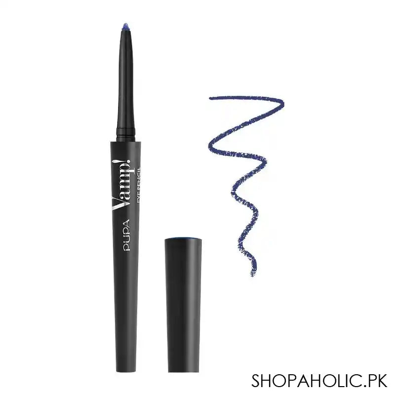 Pupa Milano Vamp! Eye Pencil 2-In-1 Eyeliner And Kajal Waterproof, 402 Seductive Sapphire - Image 2