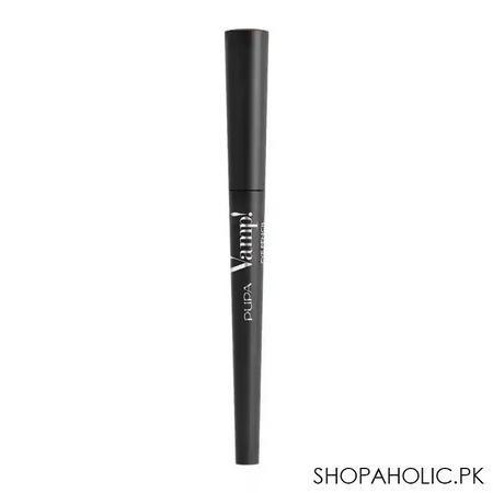 pupa milano vamp eye pencil 2 in 1 eyeliner and kajal waterproof, 202, outstanding brown image2