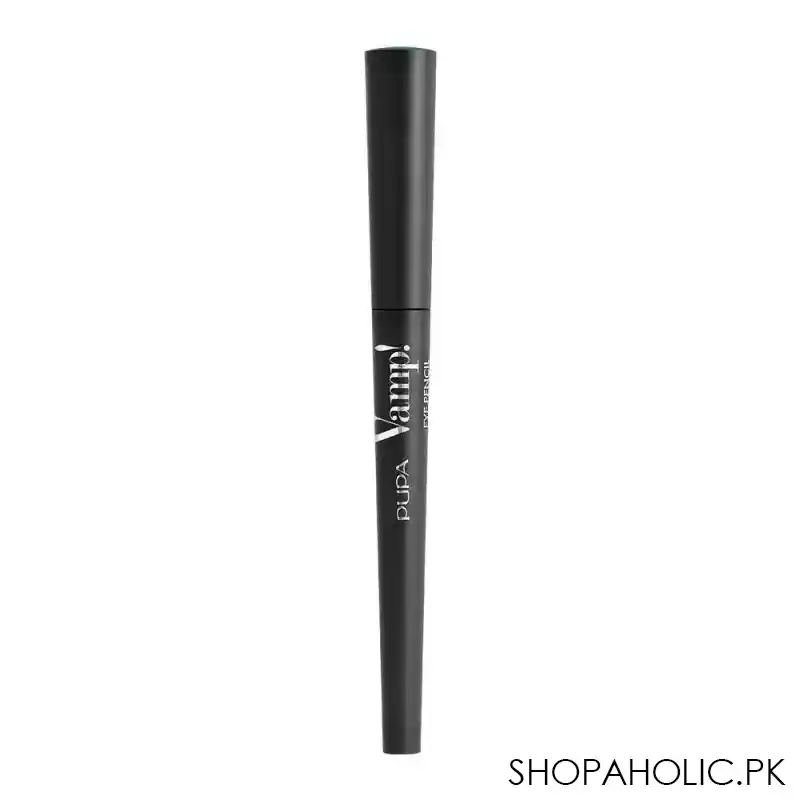 pupa milano vamp eye pencil 2 in 1 eyeliner and kajal waterproof, 301, ultimate malachite image2