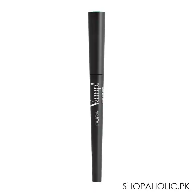 pupa milano vamp eye pencil 2 in 1 eyeliner and kajal waterproof, 303, mint milk image2