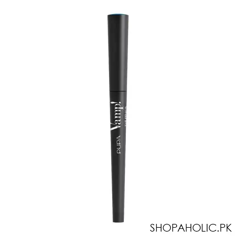 pupa milano vamp eye pencil 2 in 1 eyeliner and kajal waterproof, 305, king peacock image2