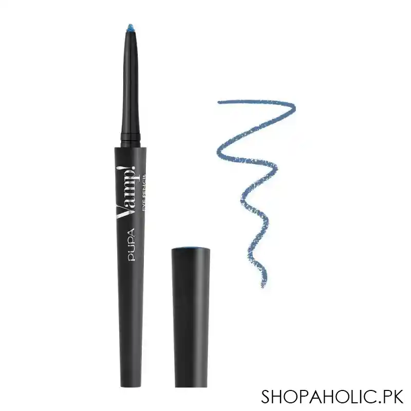 pupa milano vamp eye pencil 2 in 1 eyeliner and kajal waterproof, 404, celestial main image