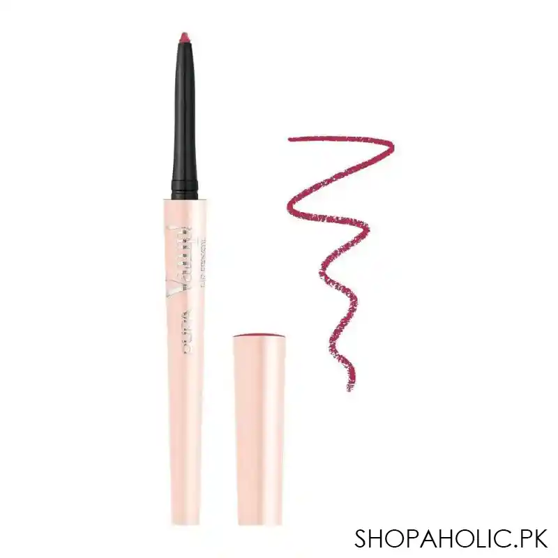 pupa milano vamp lip pencil and contour, 2 in 1, 008, intense ruby main image