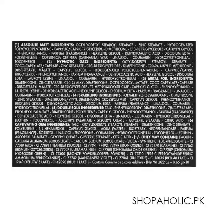 pupa milano vamp scented eye shadow palette, 003, black deep and intense shade image4