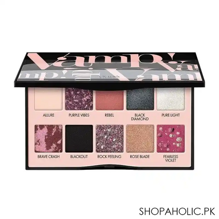 pupa milano vamp scented eye shadow palette, 003, black deep and intense shade main image