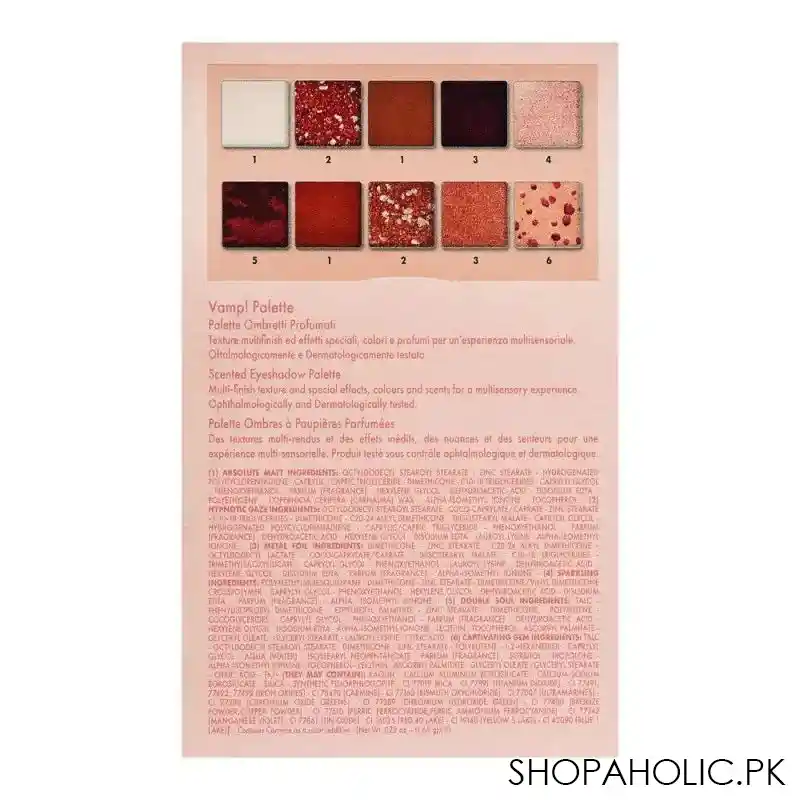 pupa milano vamp scented eye shadow palette, 006, pink nude refined shade image3