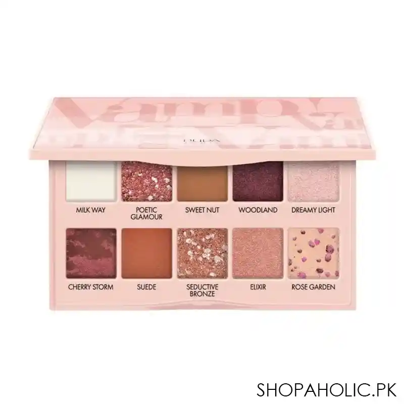 pupa milano vamp scented eye shadow palette, 006, pink nude refined shade main image