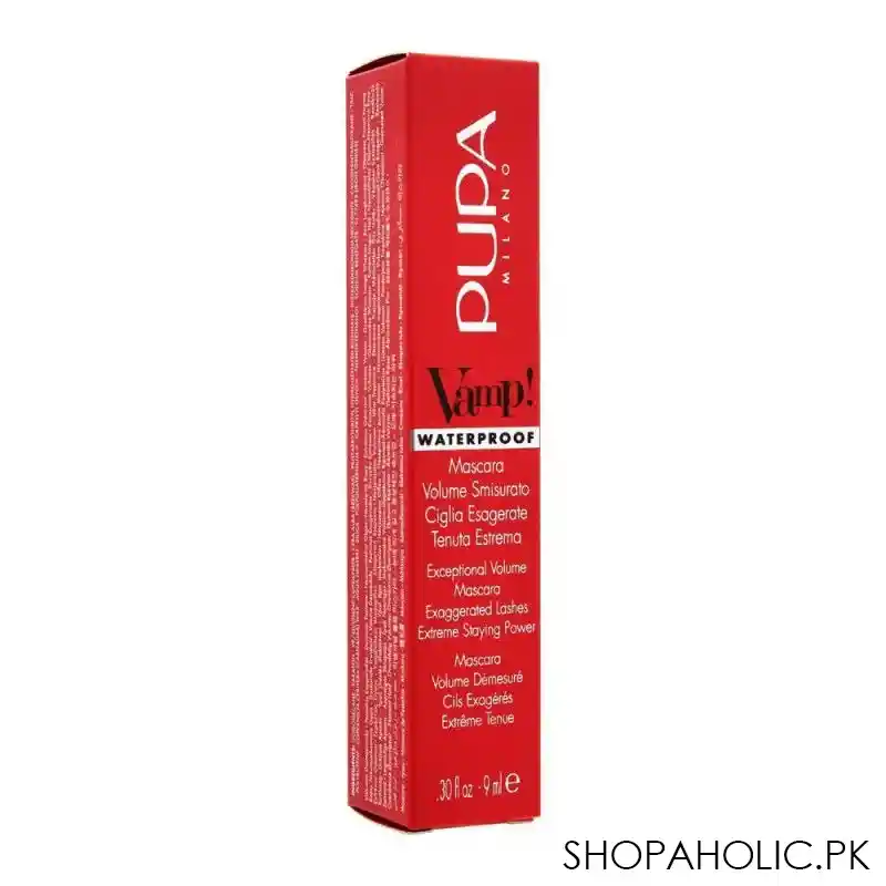 pupa milano vamp waterproof exceptional volume mascara, 001 image3