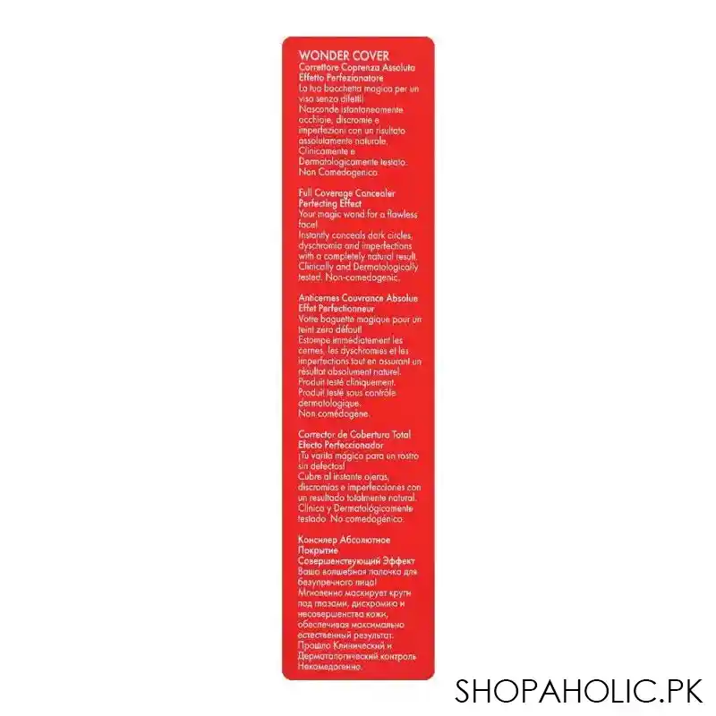 pupa milano wonder me cover full coverage concealer, 001, porcelain image3