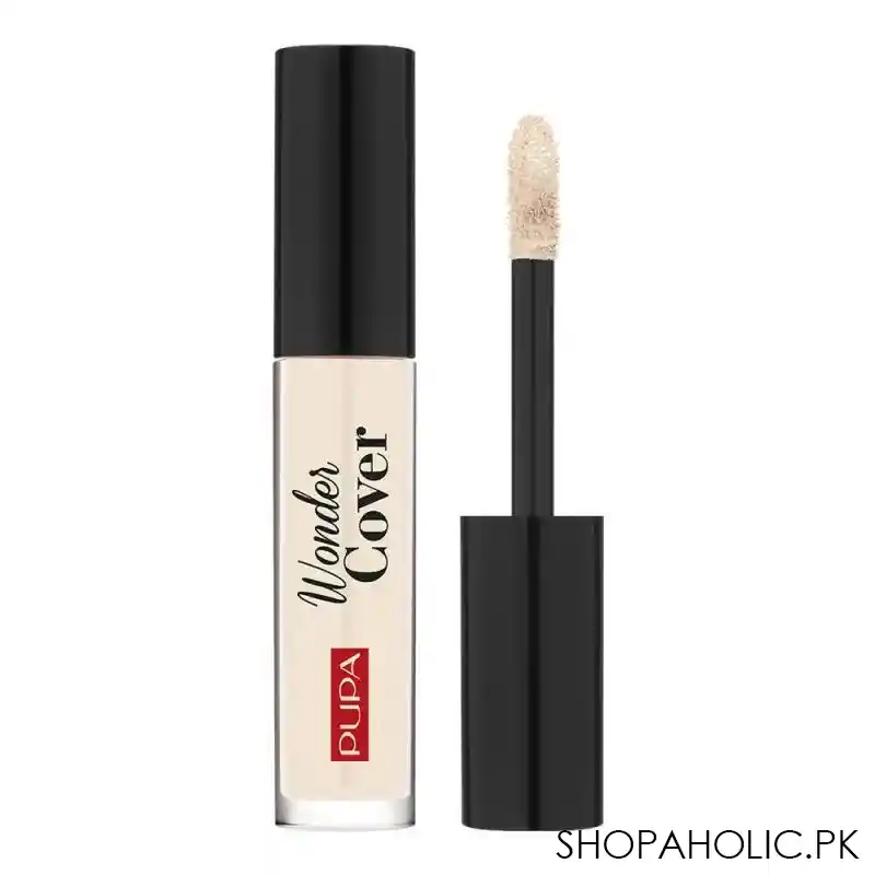 pupa milano wonder me cover full coverage concealer, 001, porcelain main image
