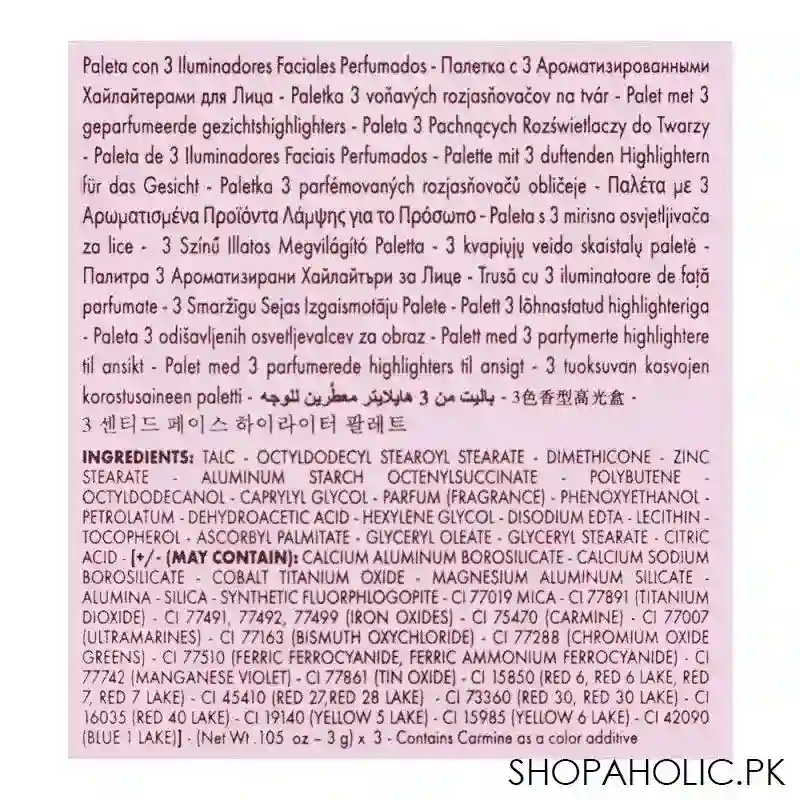 pupa milano zero calorie chocolate highlighting face palette, 001 cherry chocolate image4