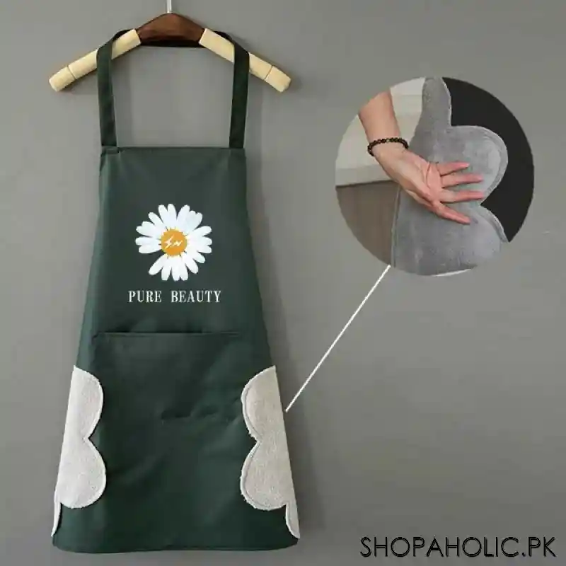 pure beauty waterproof apron for kitchen cooking image3