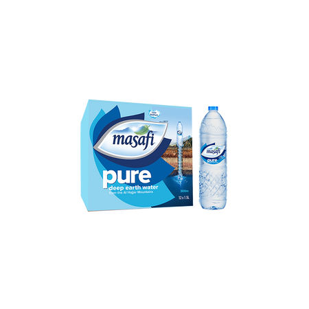 Masafi Pure Drinking Water 1.5 Liter, 12 Piece Carton - Main Image