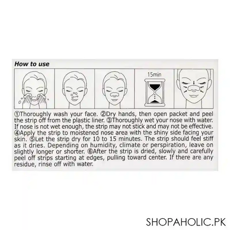 purederm deep cleansing nose strips, 6 strips image4