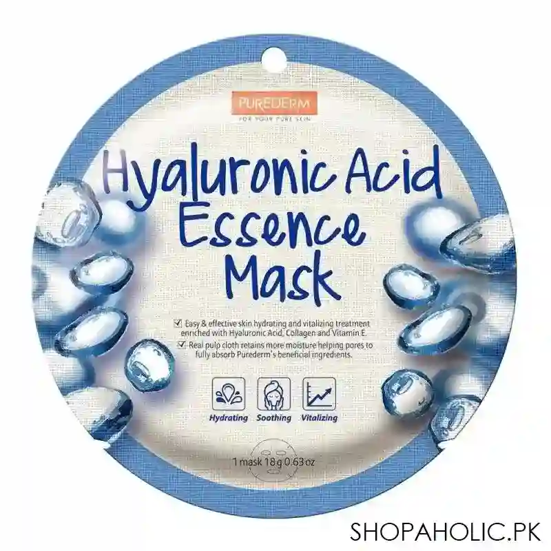 purederm hyaluronic acid essence mask, 18g main image
