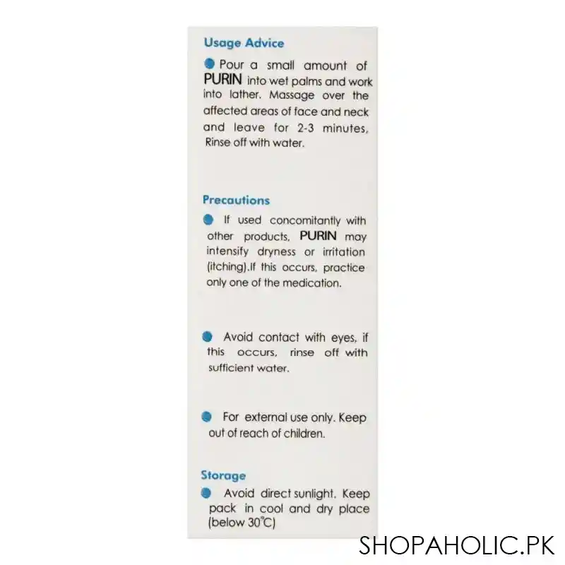 purin anti acne face wash, 75g image4