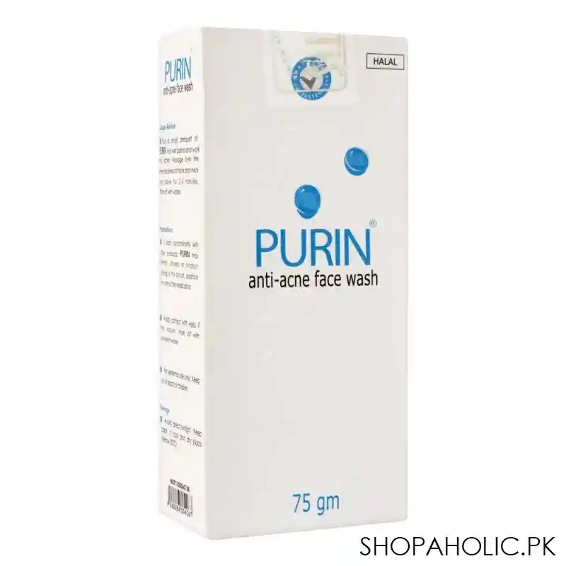 purin anti acne face wash, 75g main image