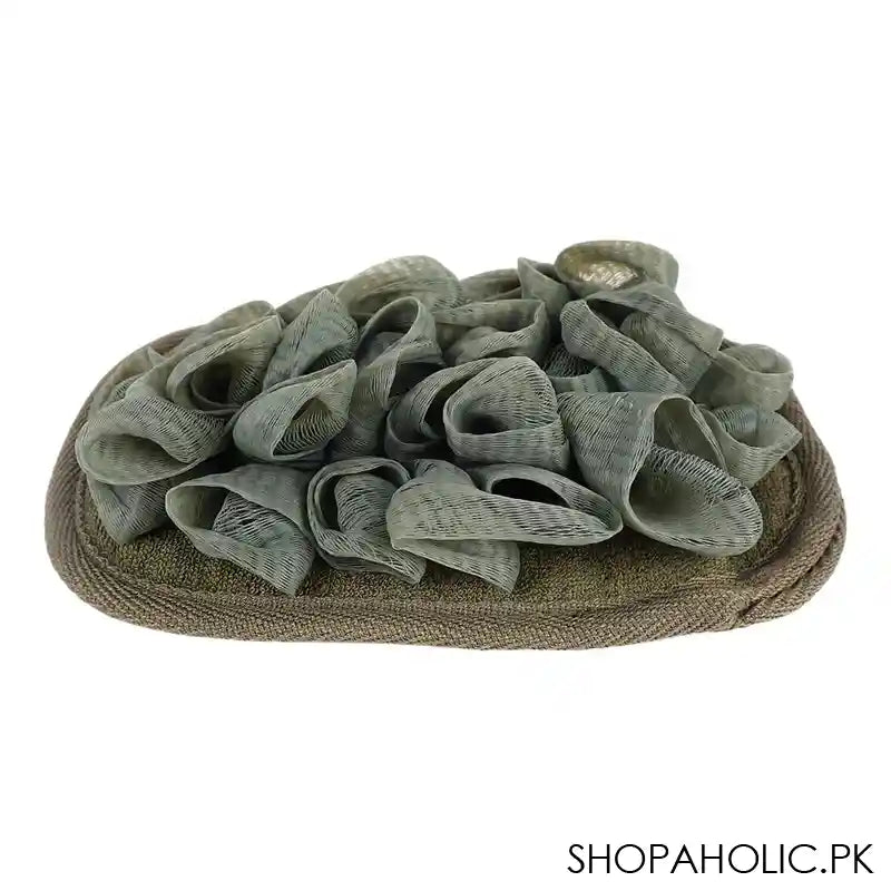 Qingzhi Loofah Glove, Grey, 1-Piece, 34539-1 - Image 2