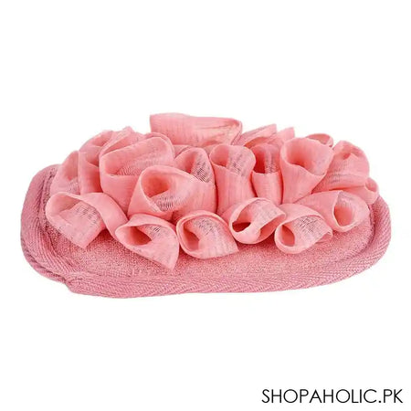 Qingzhi Loofah Glove, Pink, 1-Piece, 34539-1 - Image 2