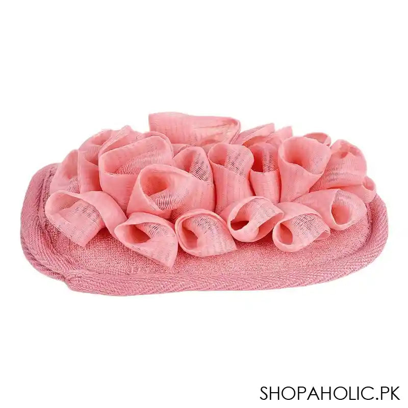 Qingzhi Loofah Glove, Pink, 1-Piece, 34539-1 - Image 2