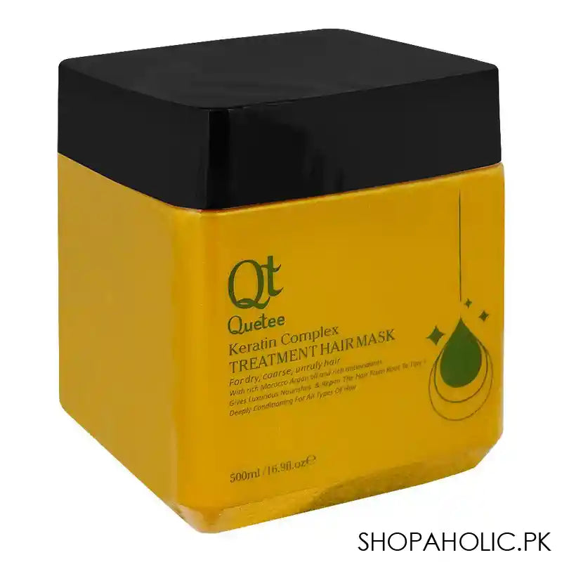Quetee Keratin Complex Treatment Hair Mask With Moroccan Argan Oil, For Dry, Coarse, Unruly Hair, 500ml - Main Image