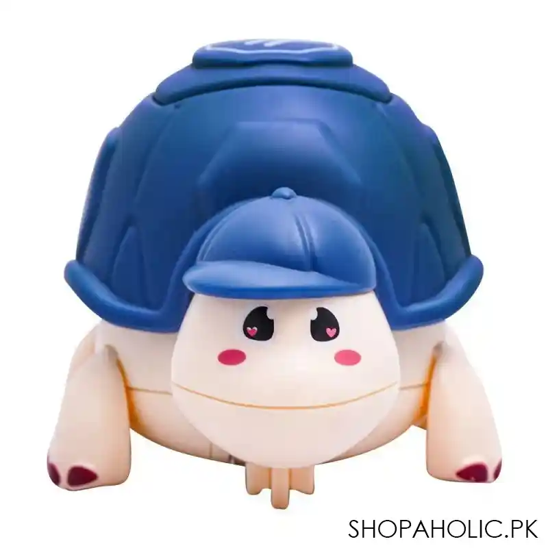 rabia toys cute little turtle with light & music blue, hy 721 main image