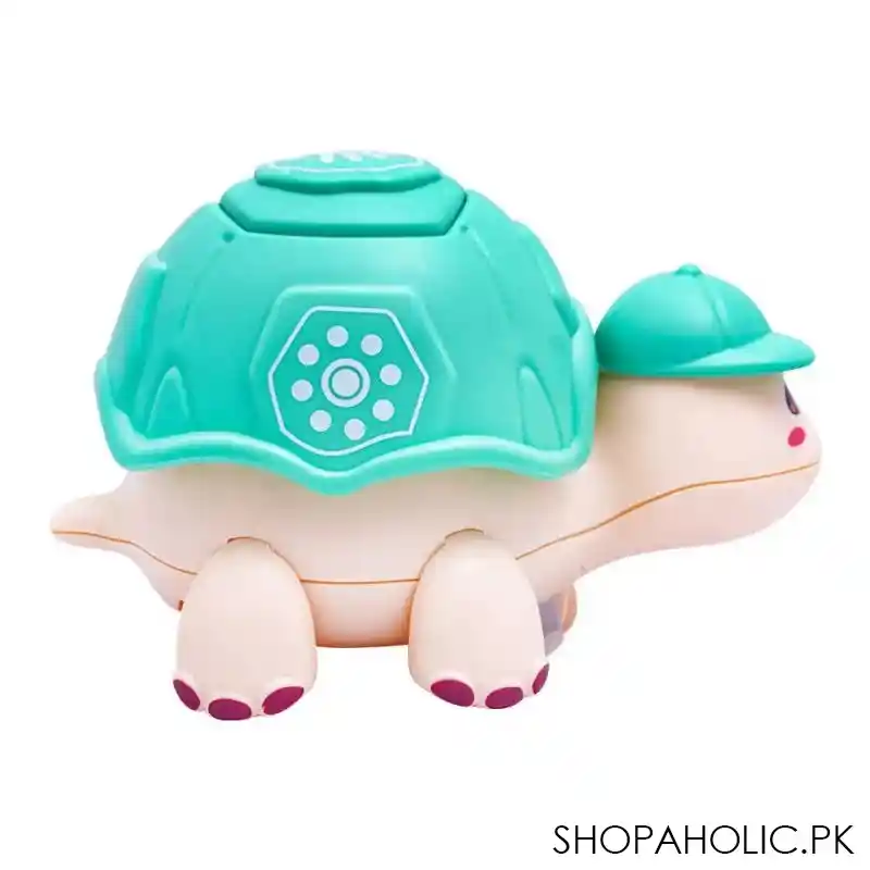 rabia toys cute little turtle with light & music green, hy 721 image3
