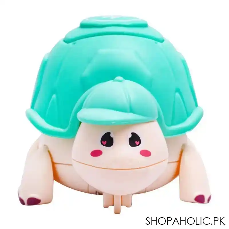 rabia toys cute little turtle with light & music green, hy 721 main image