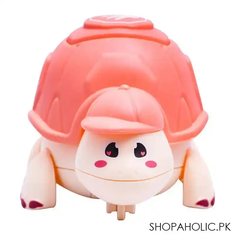 rabia toys cute little turtle with light & music pink, hy 721 main image