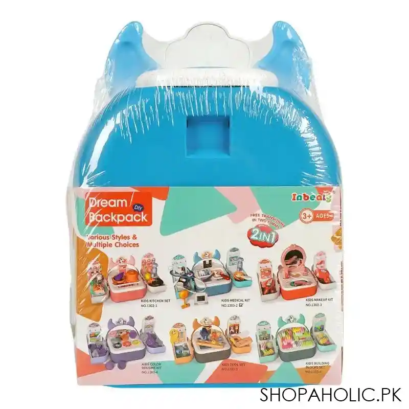 rabia toys doctor medical set and dream backpack w/accessories blue, for 3+ years, 1303 2 image2
