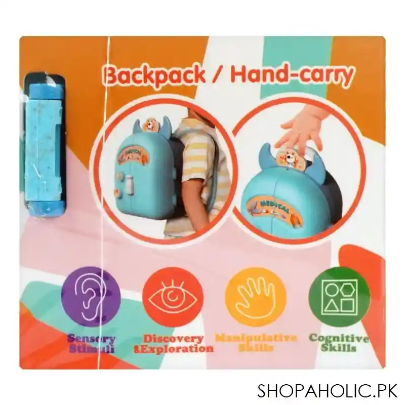 rabia toys doctor medical set and dream backpack w/accessories blue, for 3+ years, 1303 2 image5