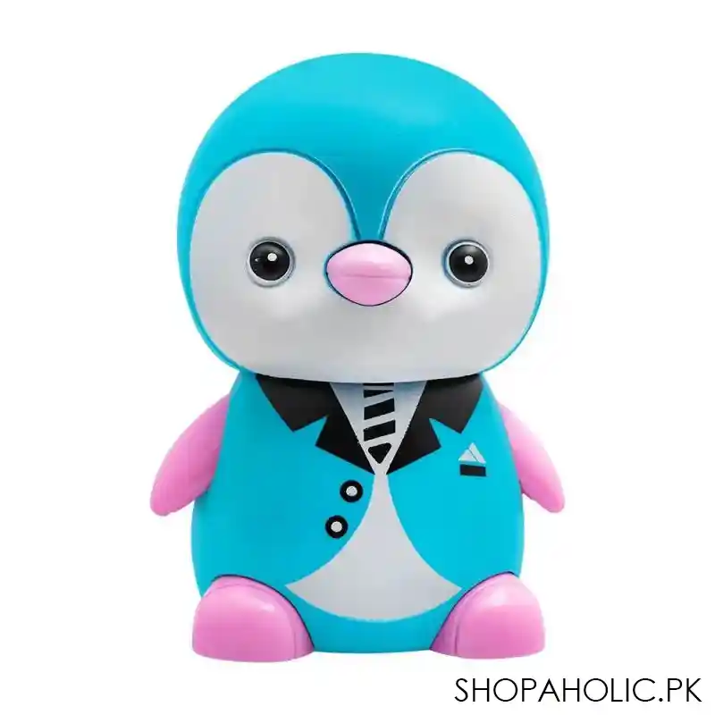 rabia toys pressing car penguin turquoise, x025 8c main image