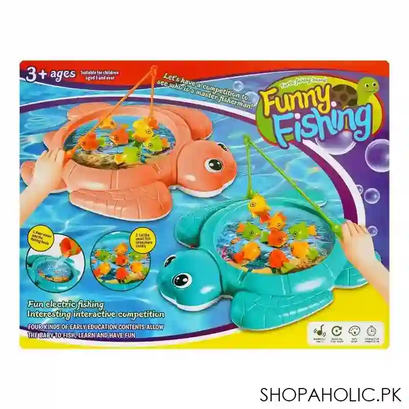 rabia toys turtle funny fishing with music battery operated, for 3+ years, b8016 image2