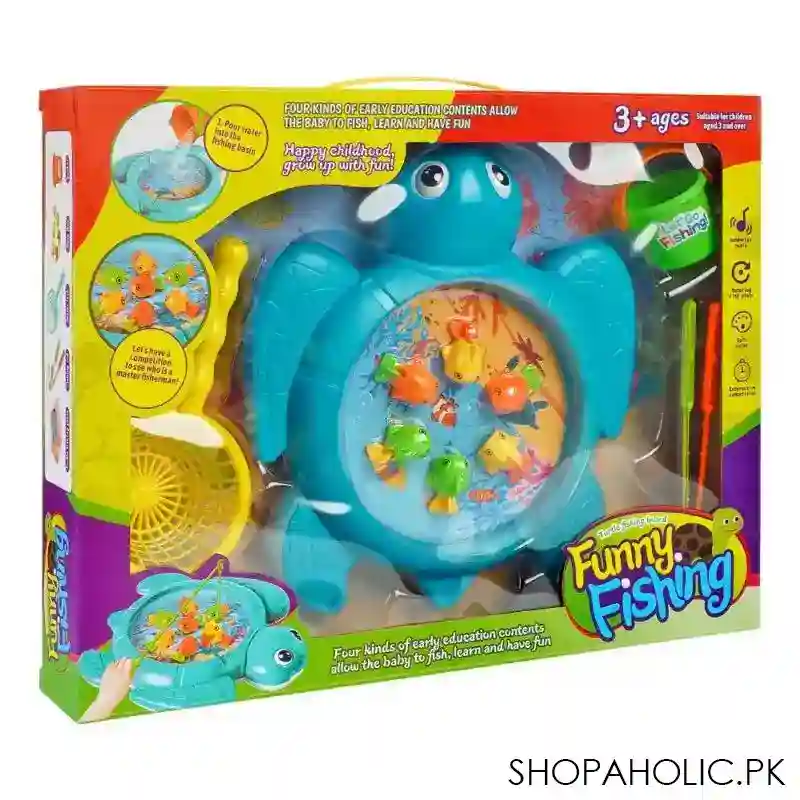 rabia toys turtle funny fishing with music battery operated, for 3+ years, b8016 main image