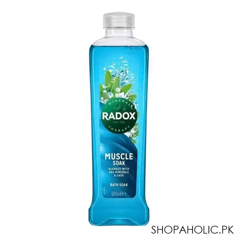 radox muscle therapy blended with sea minerals & sage bath soak, 500ml main image