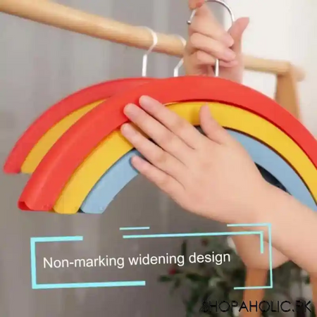 rainbow three layer clothes drying clip hanger image3