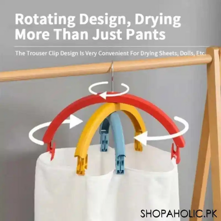 rainbow three layer clothes drying clip hanger image6