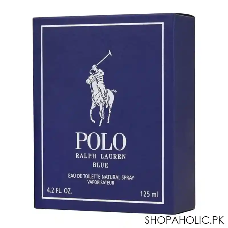 ralph lauren polo blue eau de toilette, fragrance for men, 125ml image2