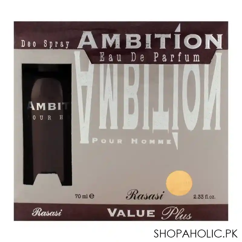 rasasi ambition pour homme set perfume 70ml + deo 150ml image2