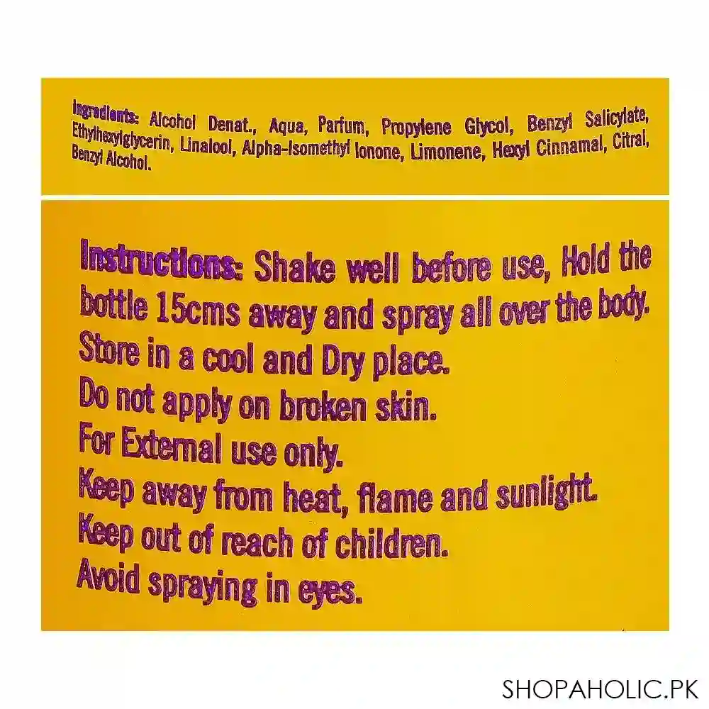 rasasi chastity body mist, for women, 250ml image3