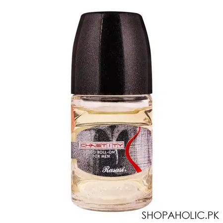 rasasi chastity deo roll on for men, 50ml main image